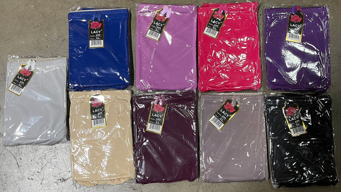 699 Plain Lycra Panty (S-2XL) (480pcs/cs