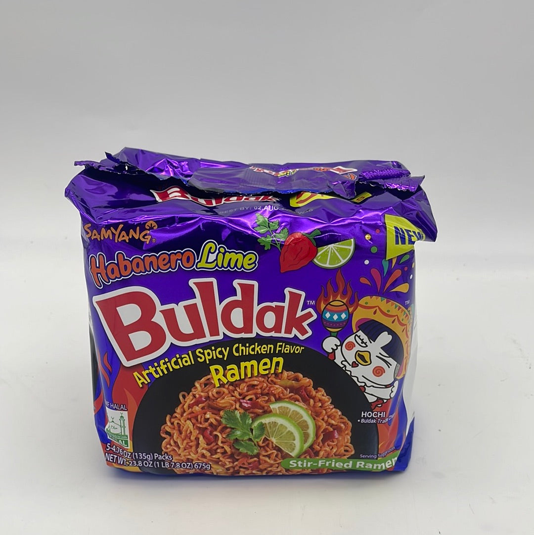 306063 / 81529 General Buldak Habanero Lime (5packs/8Bundles/Box)