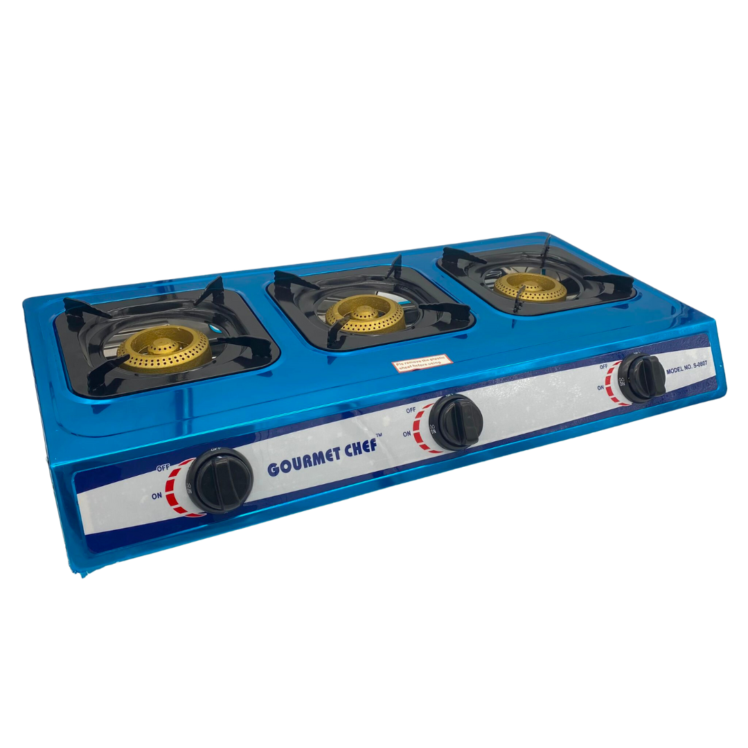 S-0807 Gourmet Chef 3 Burners Stove (1/PC)