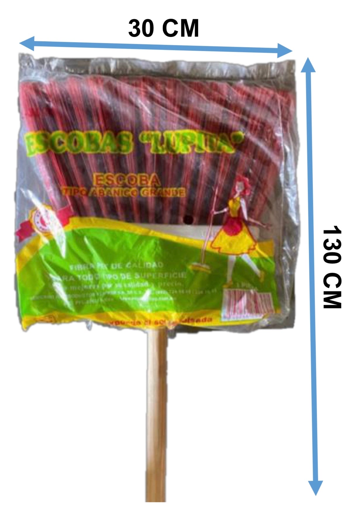 CEPILLO ABANICO LARGO LUPITA (20PCS)