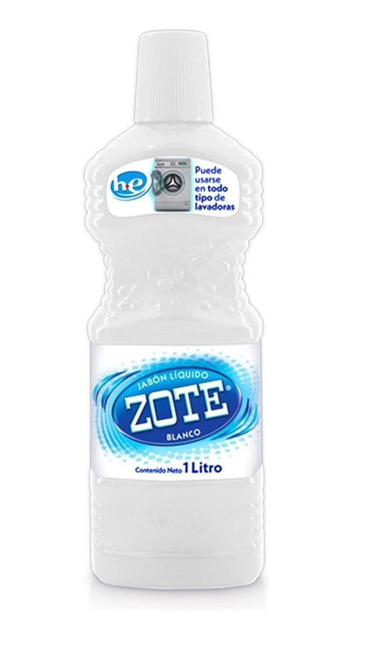 45162 ZOTE LAUNDRY LIQ WHITE 1L (12/PK)