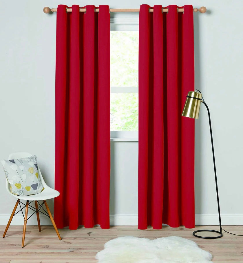 BT137-84 52X84IN SOLID WOVEN THERMAL CURTAIN WITH GROMMETS (12PCS)