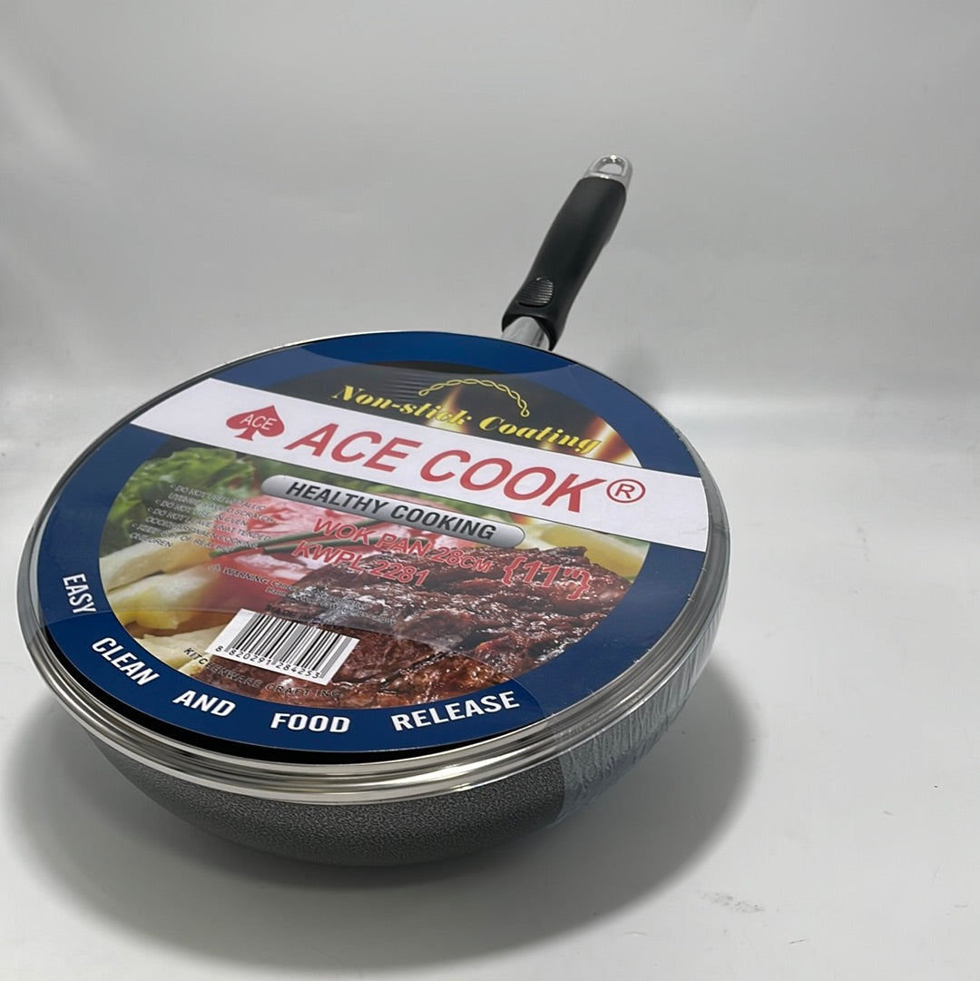 KWPL2281 28CM WOK W/LID (6/CS)