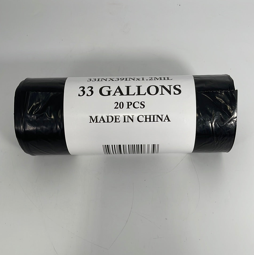 22033 Trash Bags 33 Gallon 10 Rolls by 20 Bags (10/CS)