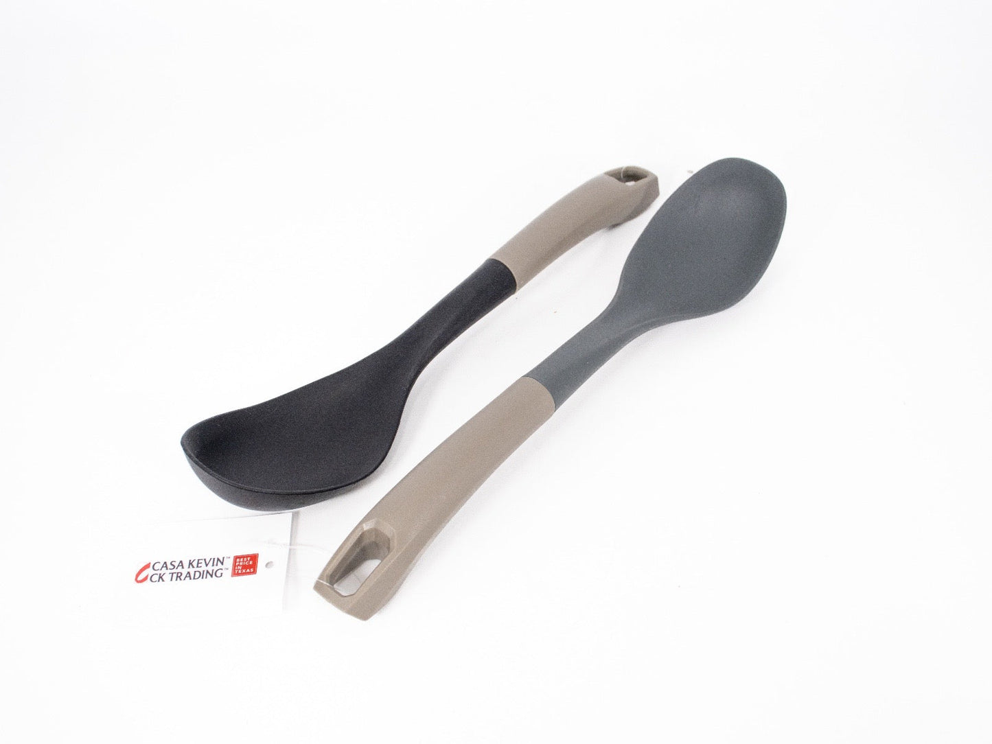 CK109BG_COOKINGSPOON Spoon Black 18PCS GREY 18PCS (36)