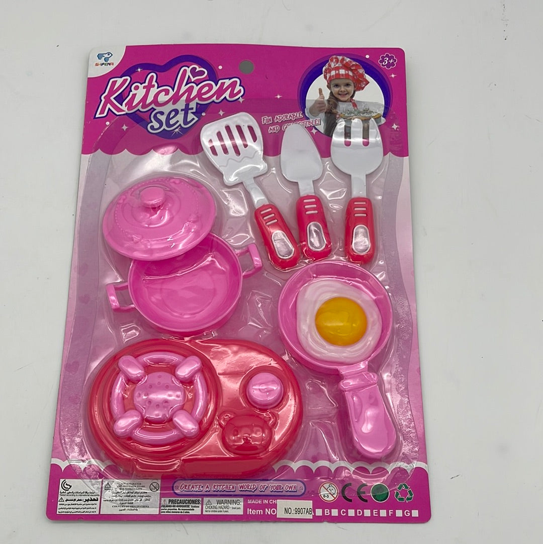 310443 12.4X8.5"KITCHEN COOKING PLAY SET 2/A (60pcs)