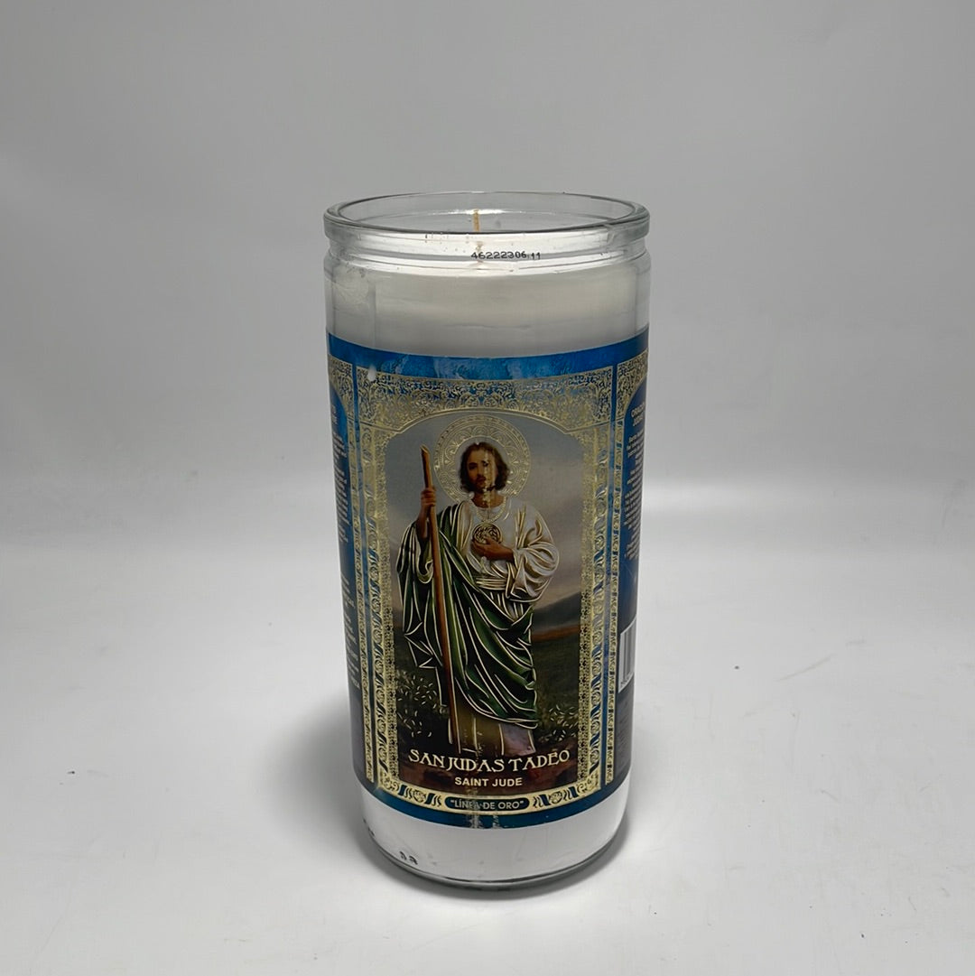 5104 Glass Candle 14 days Gold Label San Judas Tadeo (6/1)