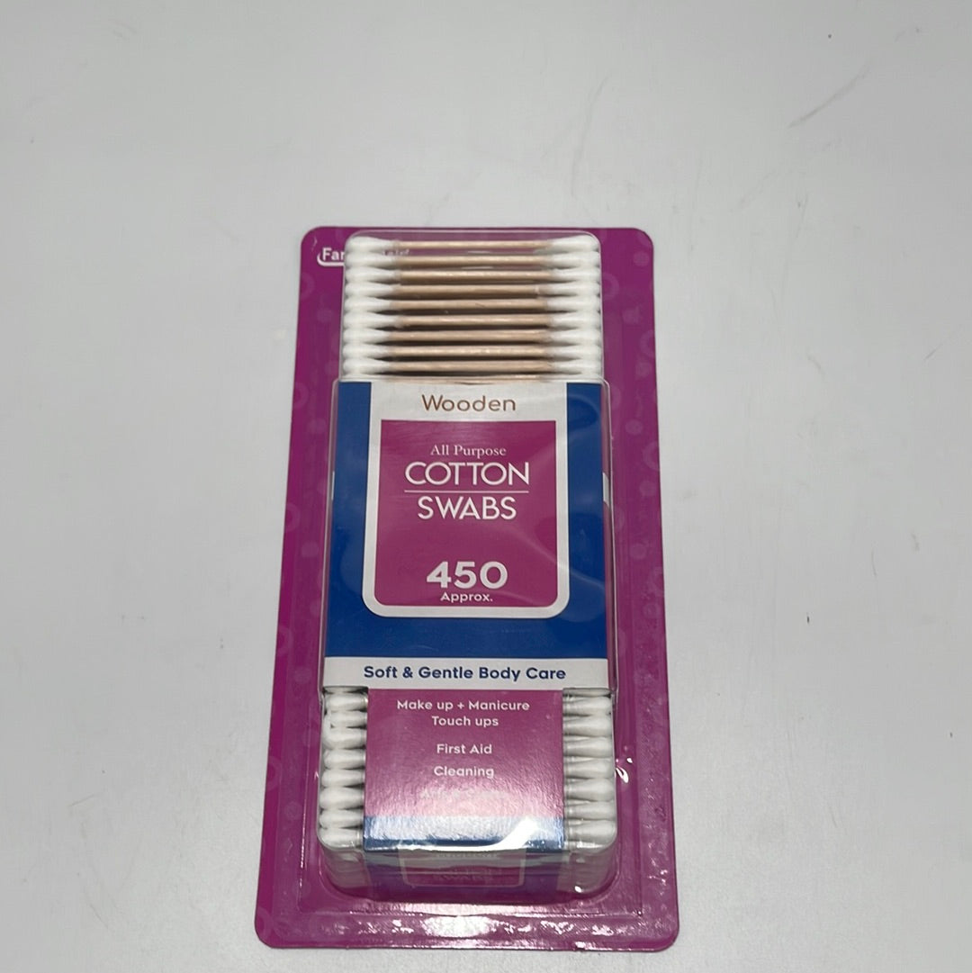 23752 / 23752P Cotton Swab 450CT BAMBOO & WOODEN (72/CS)
