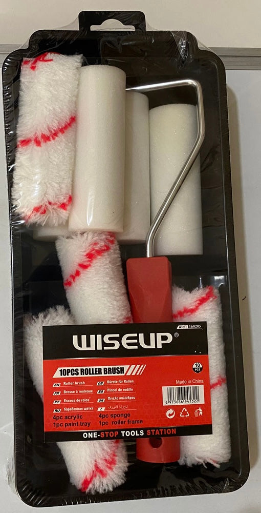 CW032  10Pcs 4"Mini Roller Set with Tray (24pcs/cs)