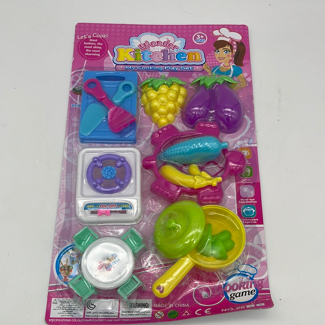 333970 15X8.7"KITCHEN & FITMENTS PLAY SET (48pcs)