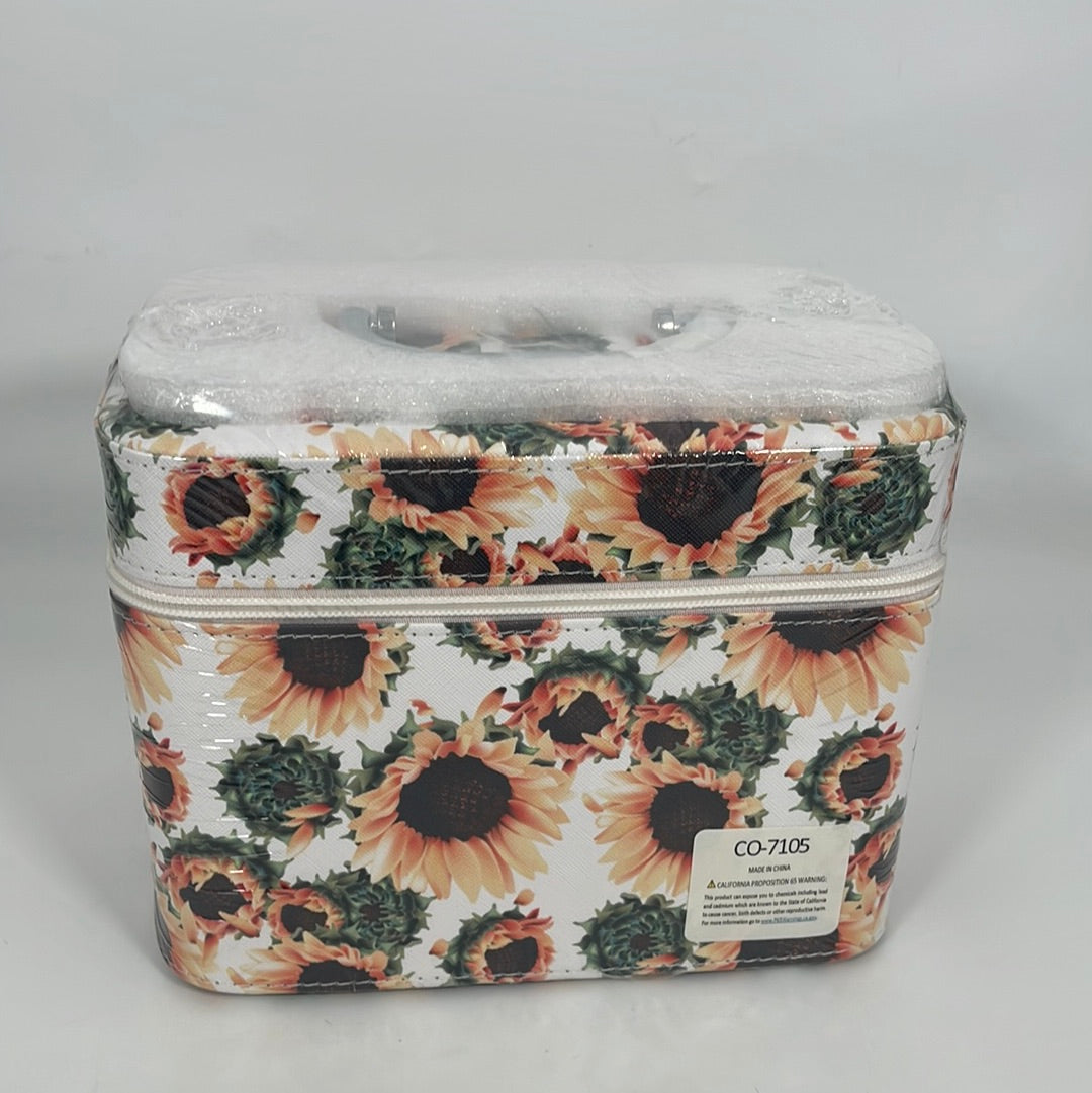 CO-7105 3Pcs Cosmetic Case SUNFLOWER (1pc)