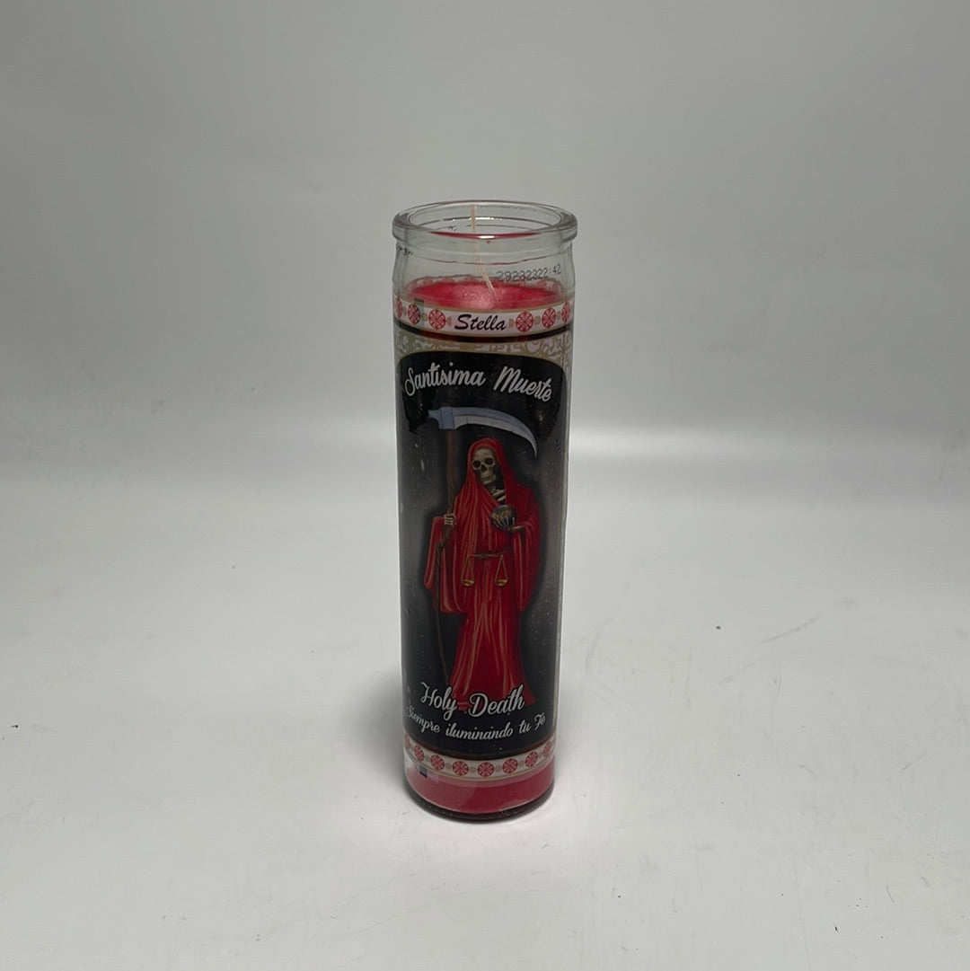 6006 Glass Candle Muerte Red (12pcs/package)