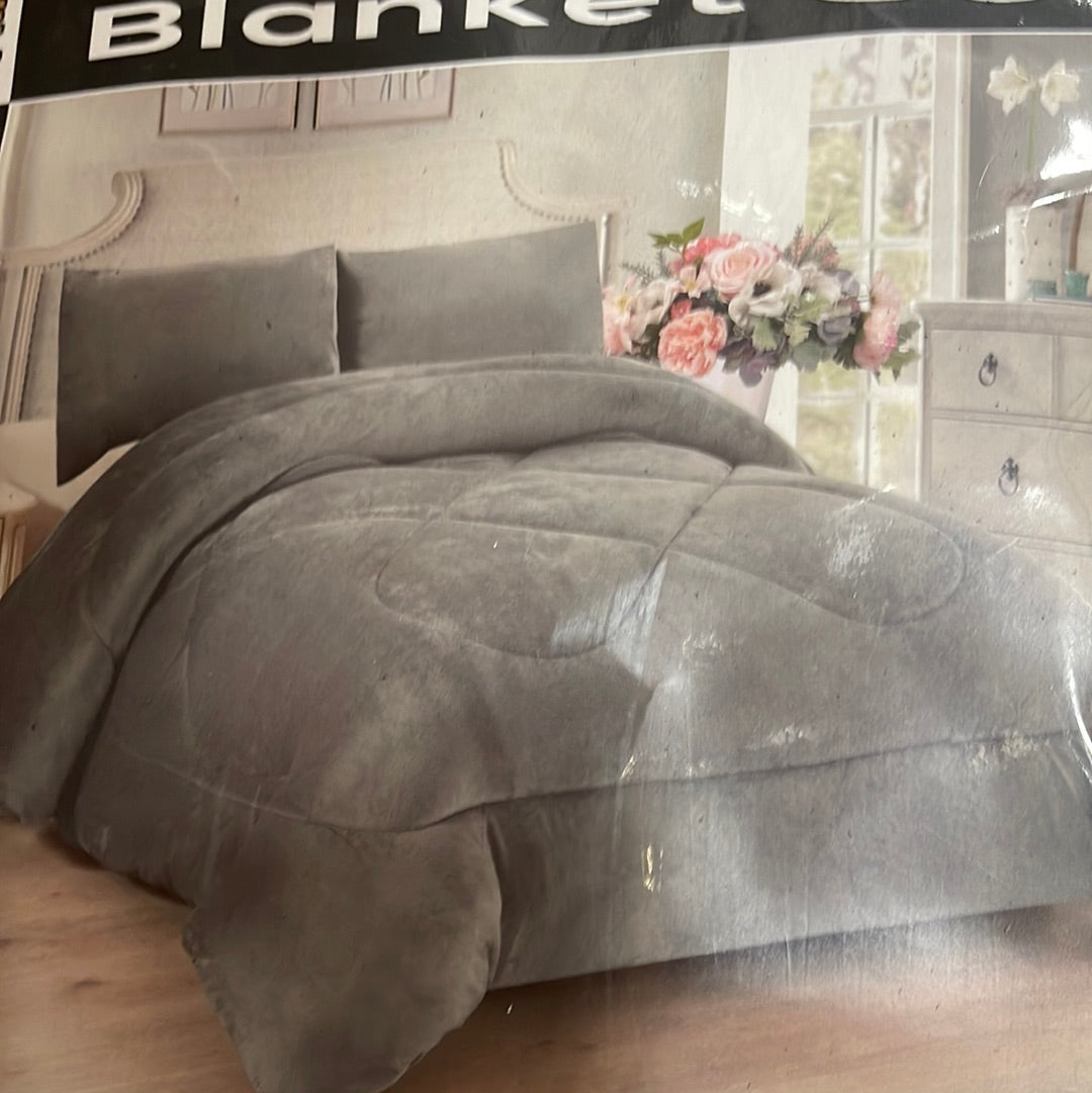 4510CAL-GRAY SOLID BORREGO CAL KING SIZE GRAY (7PCS)