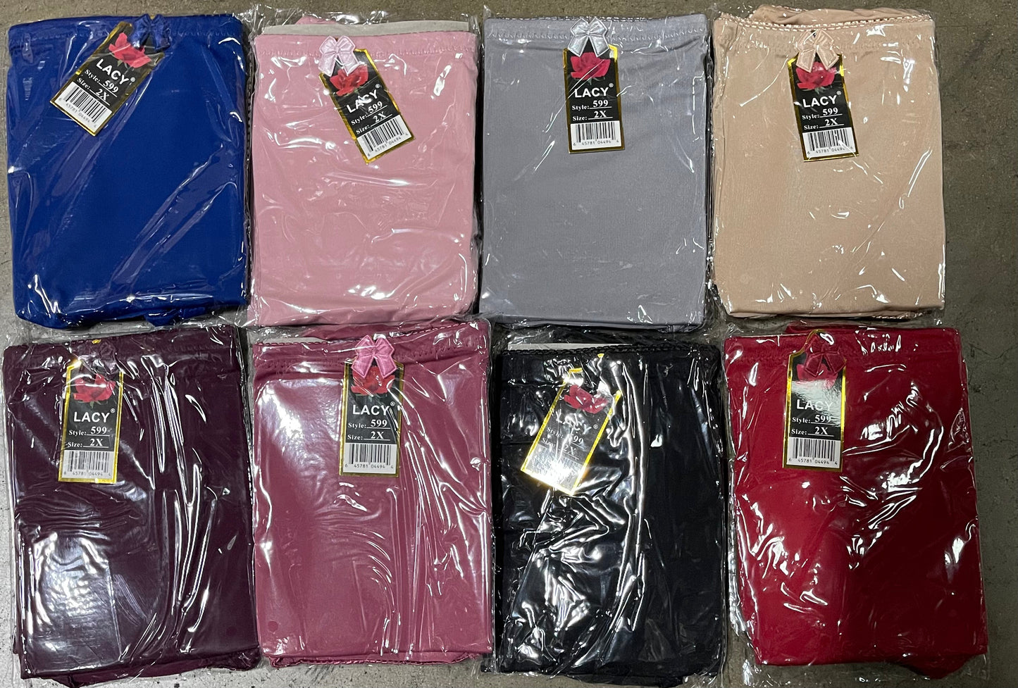 599 Plain Lycra Panty (S-2XL) (480pcs/cs