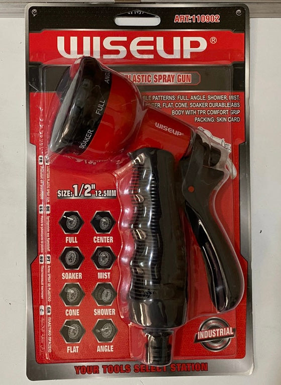 CW022 8-Pattern Plastic Spray Gun (12/PK)