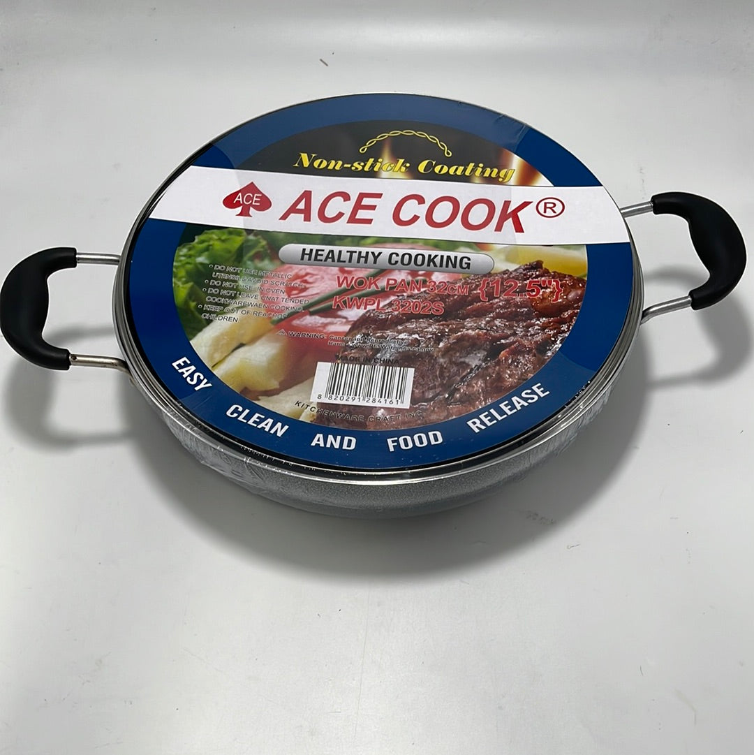 KWPL3202S 32CM WOK W/LID (6/CS)