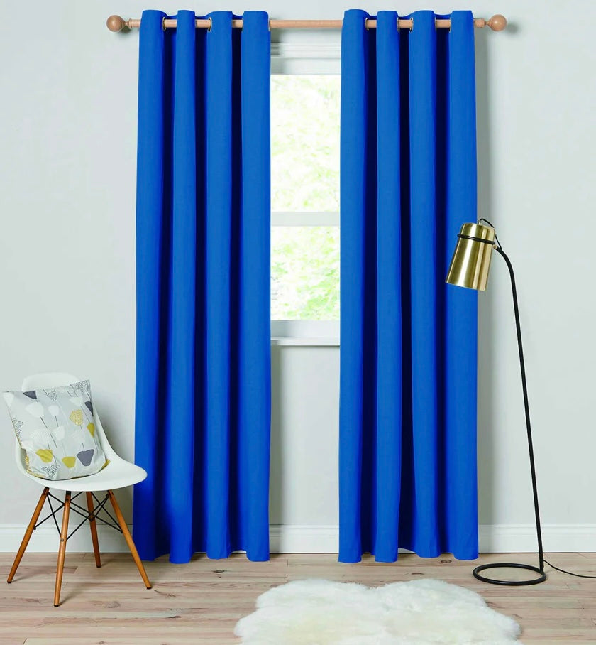 BT137-84 52X84IN SOLID WOVEN THERMAL CURTAIN WITH GROMMETS (12PCS)