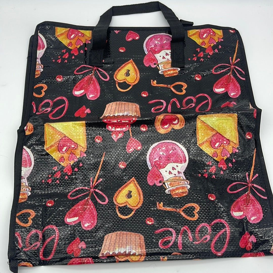 40451830 18X16X7" HEART & LOVE PRINTED PP BAG (12pcs)