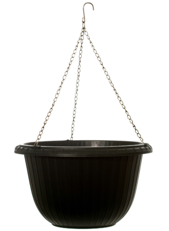 59301 PLANTER RD 11.5" PLASTIC W/ METAL HANGING & ASST CLRS (24/PK)