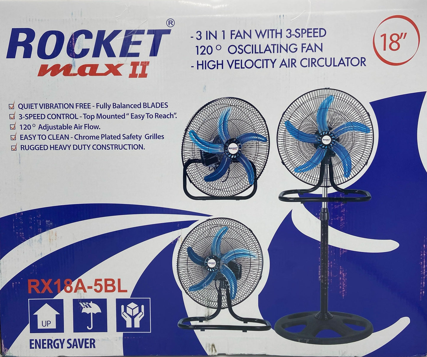 Rocket Max II 18”(2sets/cs 3 in 1)(Made in China) (1/CS)