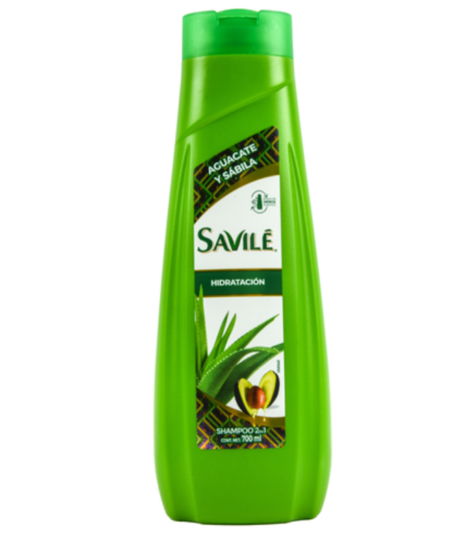 70293 SAVILE SHAMPOO 700ML 2 EN 1 HIDRATACION (c/ AGUACATE) (12/CS)