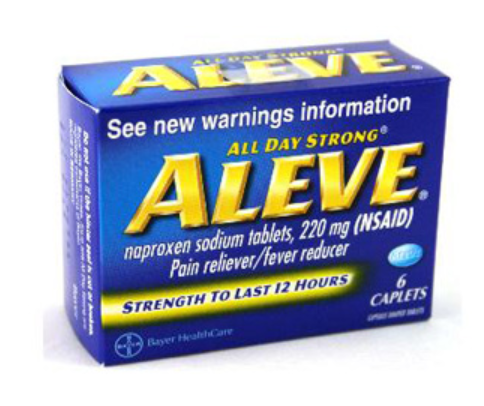 556247 Aleve Pain Reliever 12hr Strength, 220mg 6 Caplets. (36pcs/case)