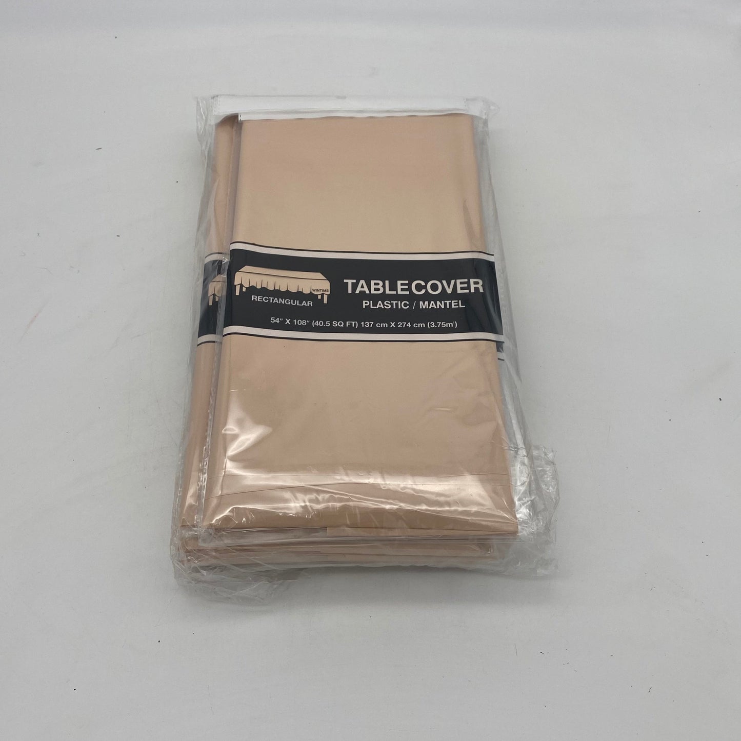 TABLE COVER: 54" X 108" RECTANGULAR: IVORY (12/DZ)