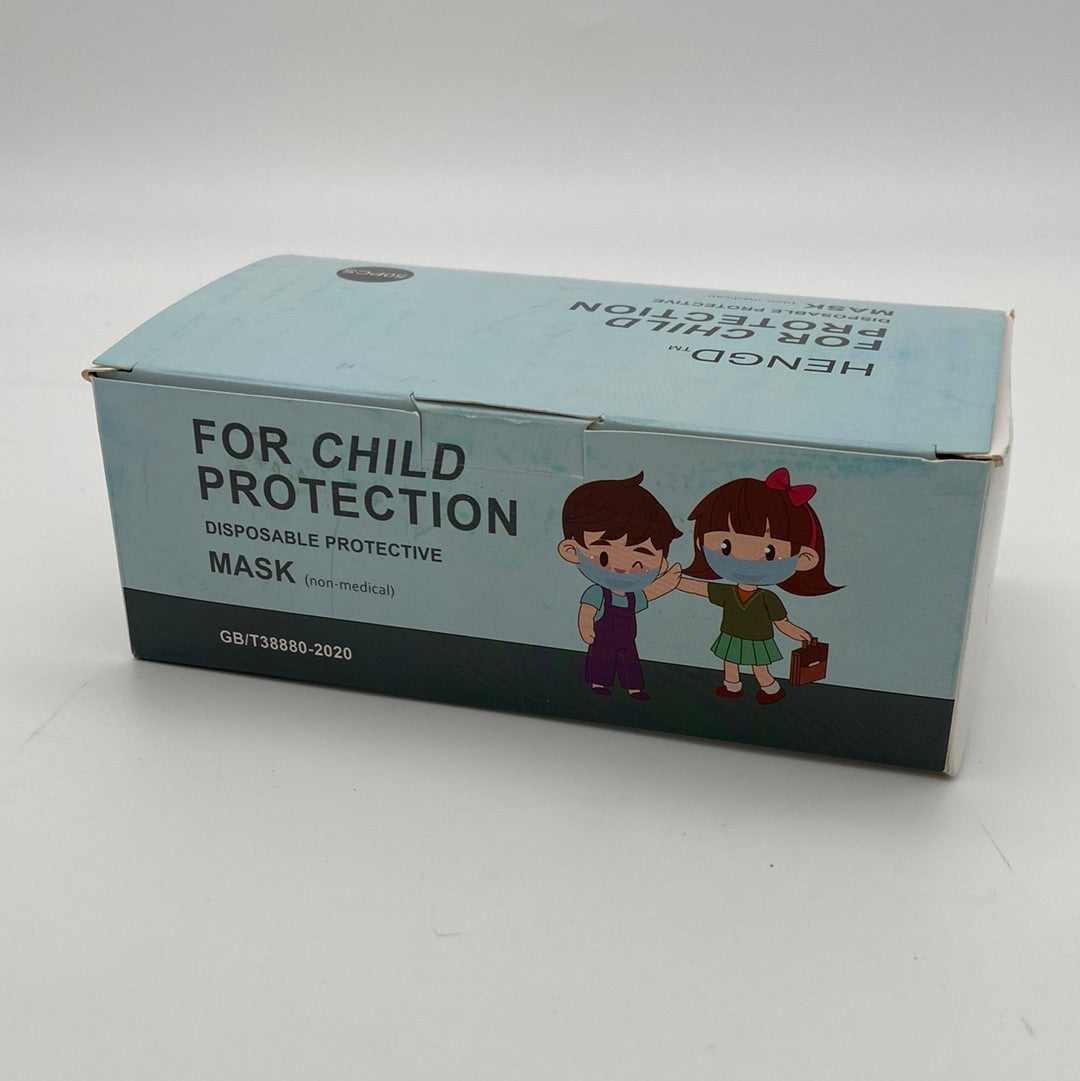 Disposable Protective Mask Kids Black-Black (60boxes/cs) HENGD