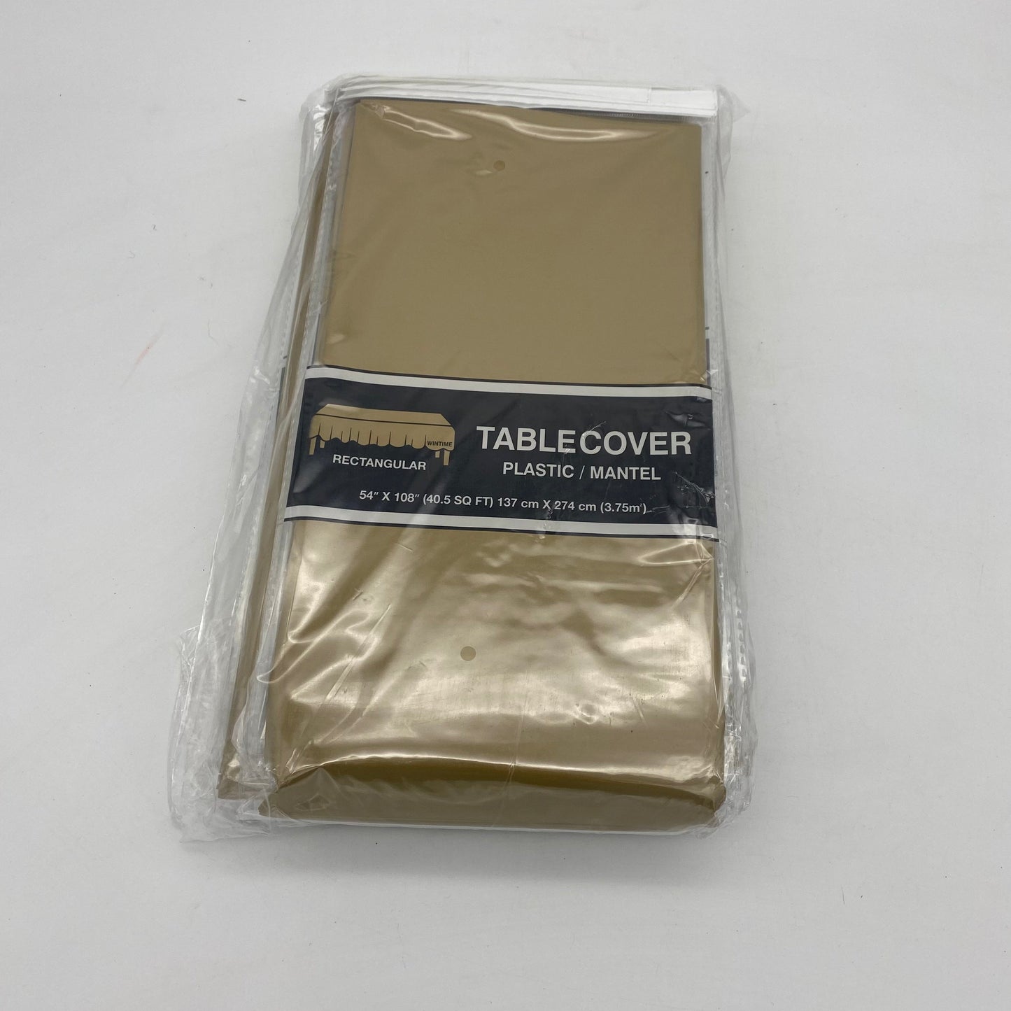 30013 TABLE COVER: 54" X 108" RECTANGULAR: GOLD (12/DZ)