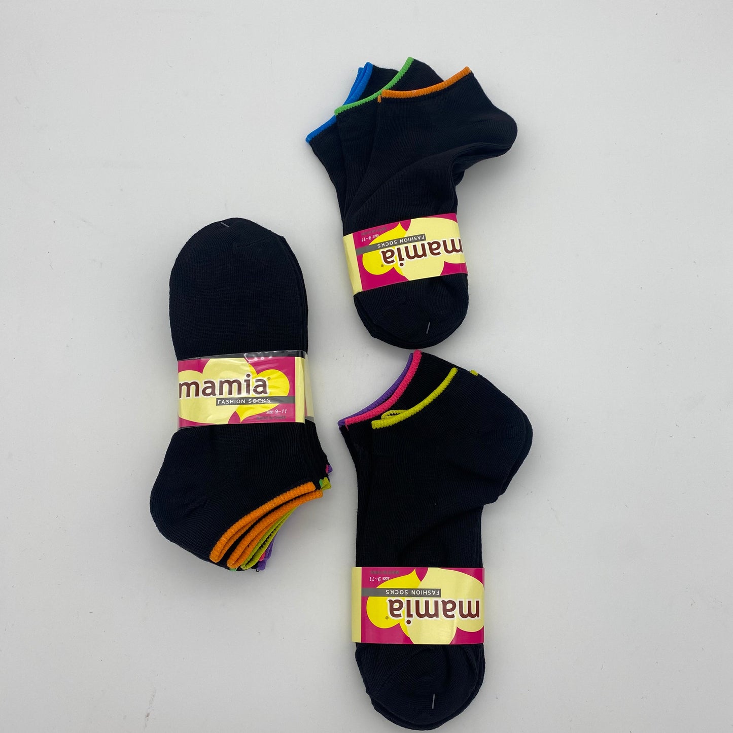 Mamia Girls Spandex Low Cut Socks 70023 (36/cs)