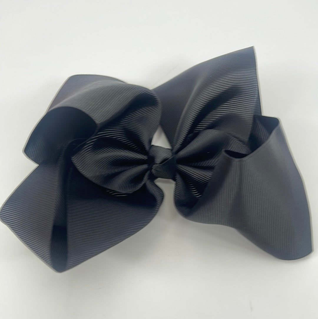 Jumbo HairBow Plain Girls (12)