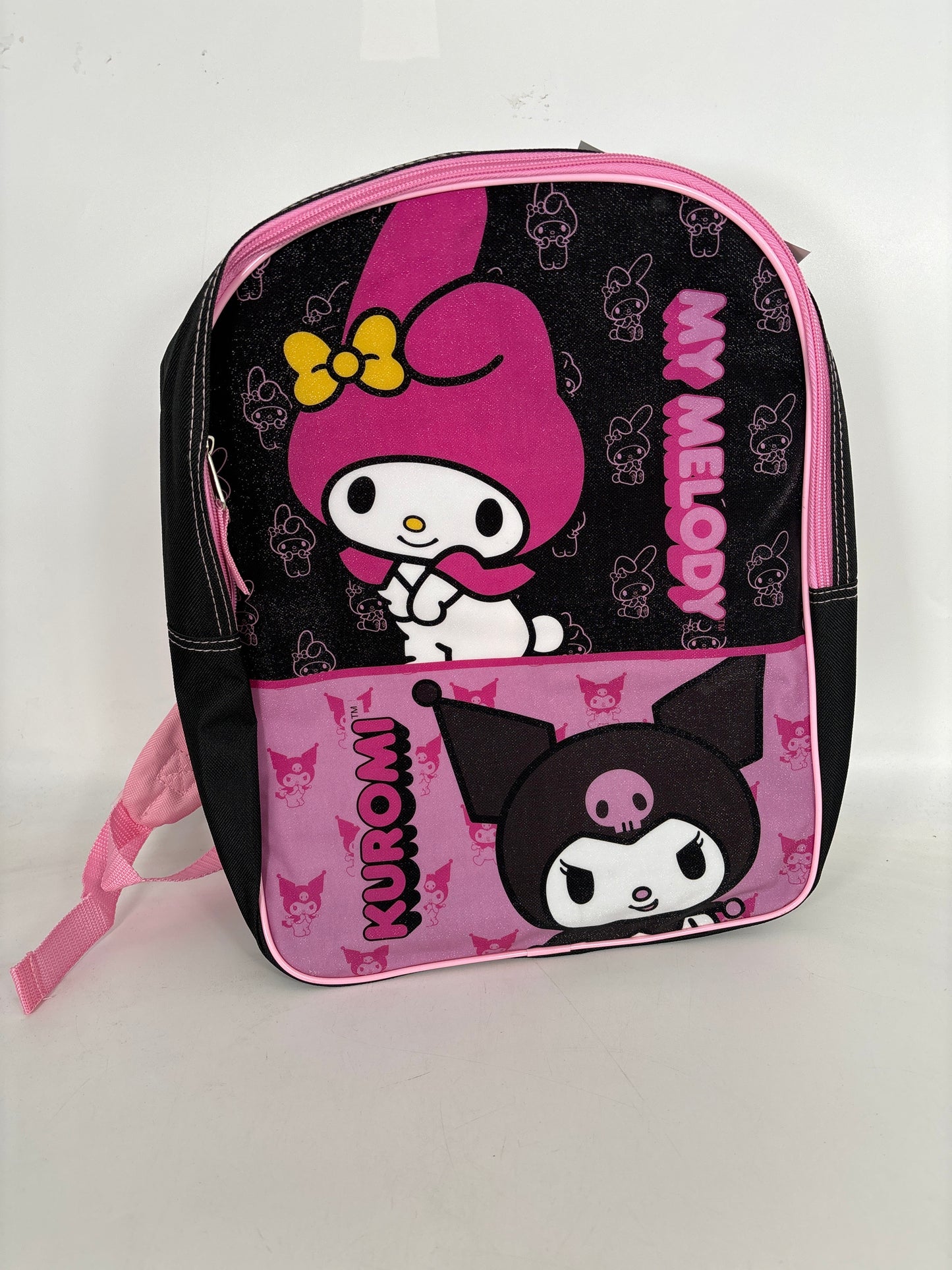 My Melody and Kuromi 15” Backpack with Plain Front (12pcs)