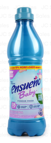 100764 ENSUENO FABRIC SOFTENER BABY 22 OZ (12/PK)