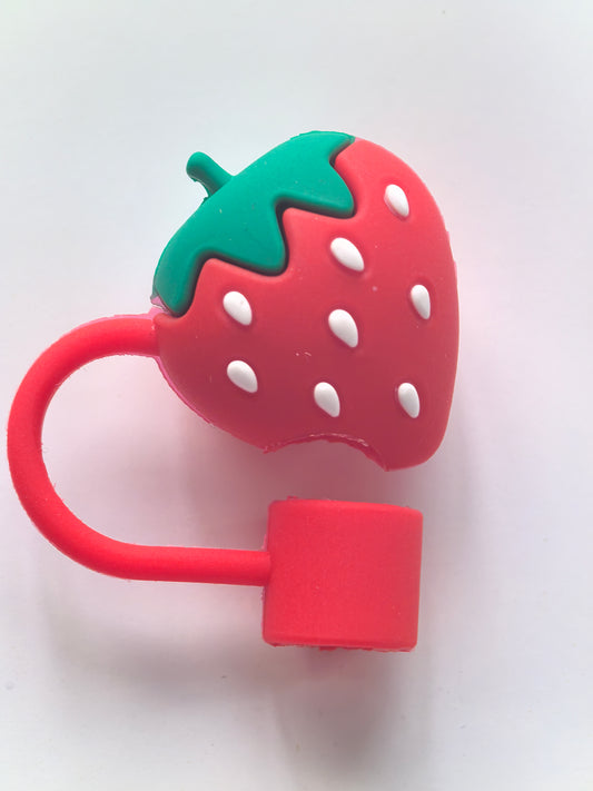 SC-TBRY01-RD STRAW COVER STRAWBERRY RED (12/DZ)
