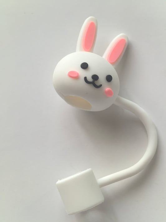 SC-RABBIT01 STRAW COVER RABBIT WHITE (12/DZ)