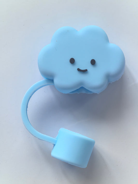 SC-CLD01-BL STRAW COVER CLOUD BLUE (12/DZ)