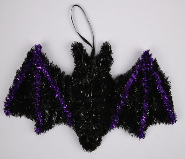 140308 HH HALLOWEEN TINSEL BAT  (48/PK)