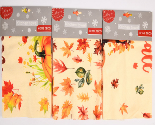 139341 HT THANKSGIVING KITCHEN TOWEl (12/pk)