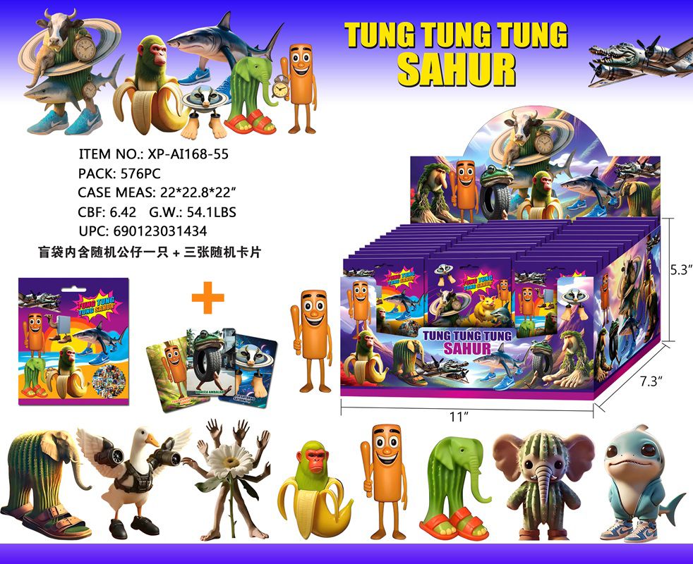 XP-AI168-55 BRAIN ROT BLIND BAG WITH TRADE CARD (24/PK)