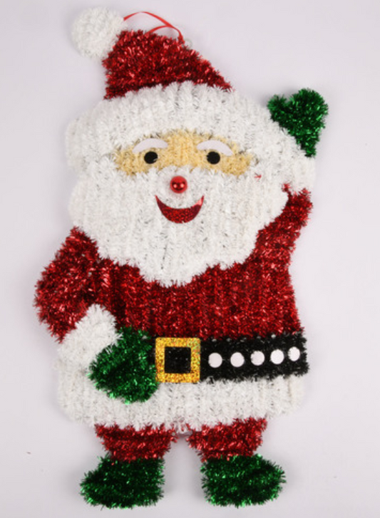 140187 HX XM TINSEL SANTA  (12/PK)
