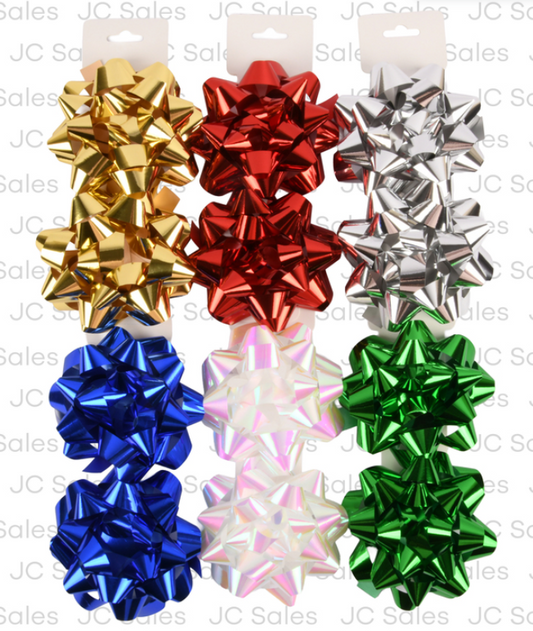 129858 PREMIUM BOWS ASST COLOR 5 IN. 2 CT (36/PK)