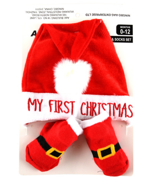 119704 HX XM SANTA HAT BABY SET  (12/PK)