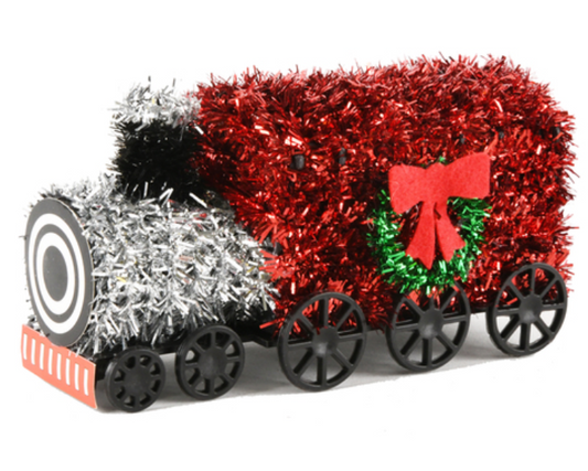 125224 HX CHRISTMAS TINSEL 3D TRAIN 5.7" (36/PK)
