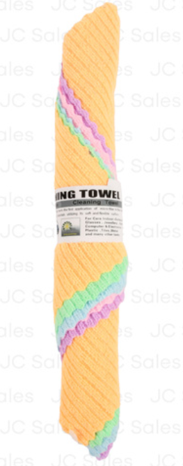 118856 MULTIPURPOSE CLEANING TOWEL ASST COLORS (24/CS)