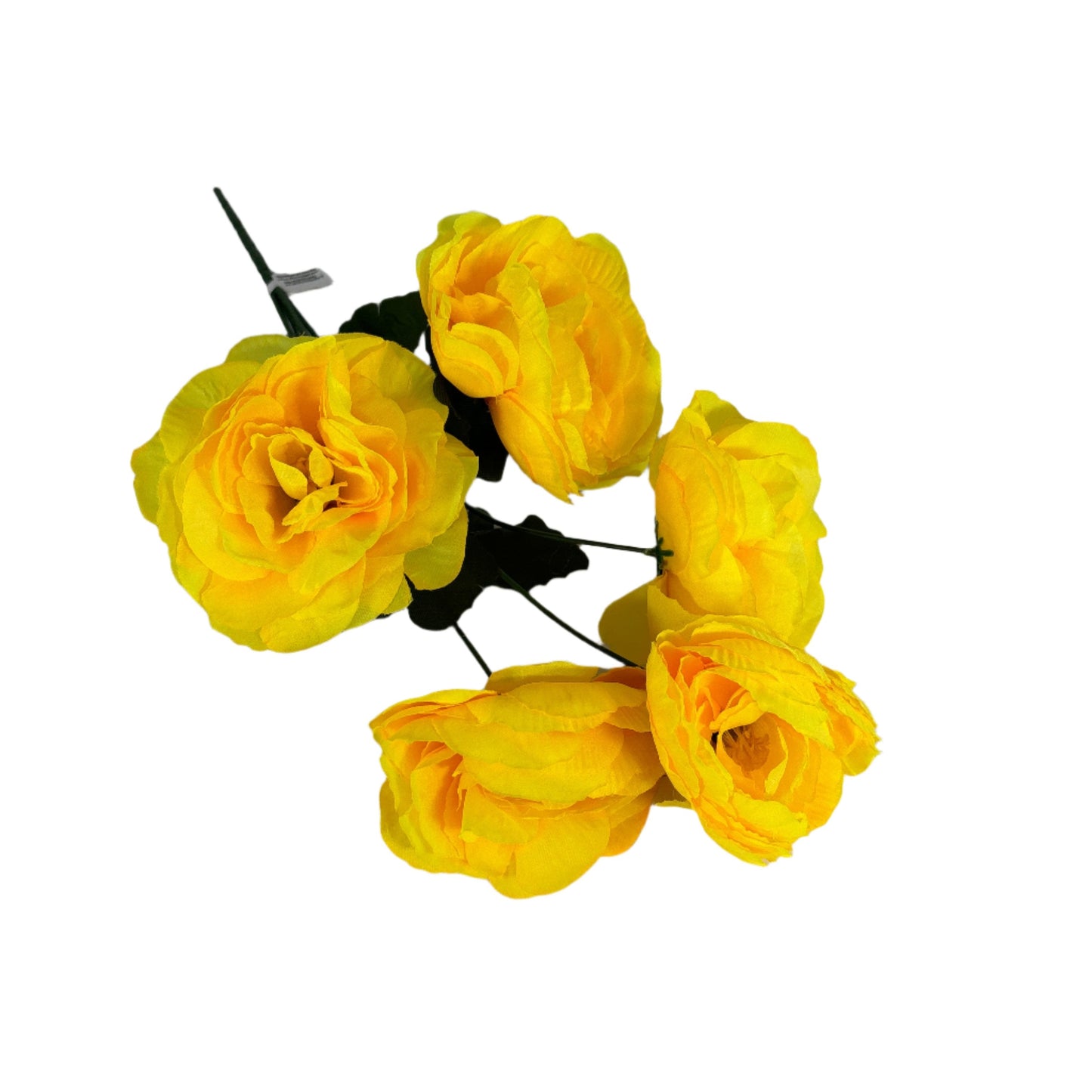 CLF59-YL  ARTIFICAL FLOWERS 5PCS/BUNCH  (12PCS/INNER CASE-192PCS/CASE)