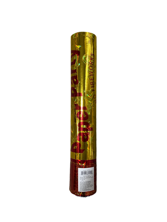 3379  12" (30cm) GOLD  Package Party Popper  6dz (12/INNER)