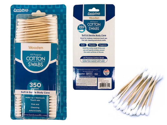 23751 COTTON SWAB 350 COUNT WOODEN;BAG (24/PK)