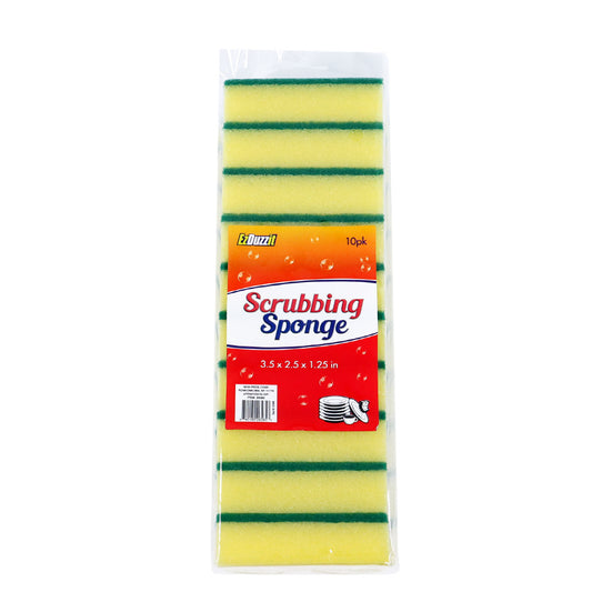 26585 EZDUZZIT SCRUBBING SPONGE 3.5 X 2.5 X 1.25 IN 10 PK (48/CS)