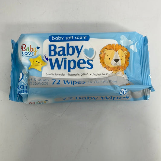 119329 BL Baby Wipes 72ct Hypoallergenic Blue (12)