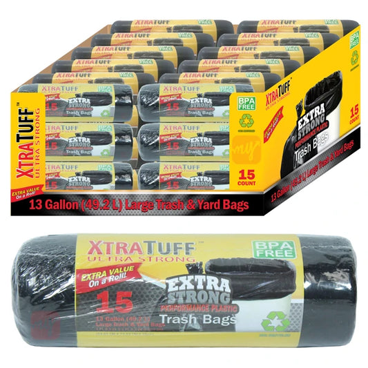 30100 Xtratuff Trash Bag Roll 13GAL 15CT (48/CS)